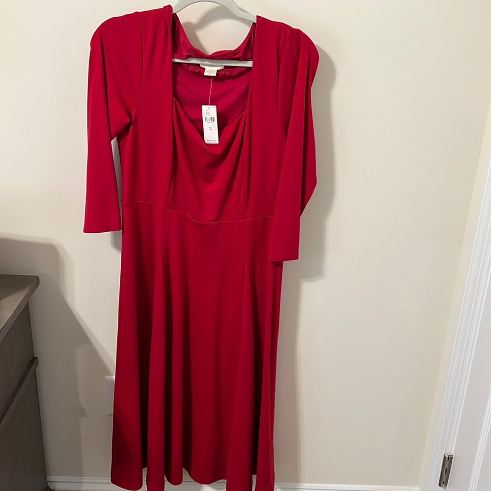 Maeve by Anthropologie Women’s Red/Rouge Fit & Flare Jocelyn Midi Dress / Size M